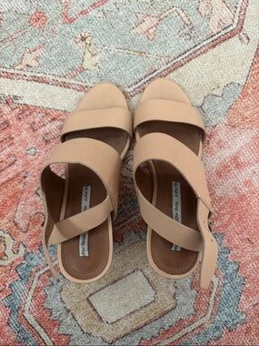 & Other Stories tan block heel sandal
